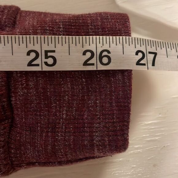 XL Ike Behar Chile Garnet over-dye long sleeve 1/4 zip pullover sweater - Picture 12 of 13